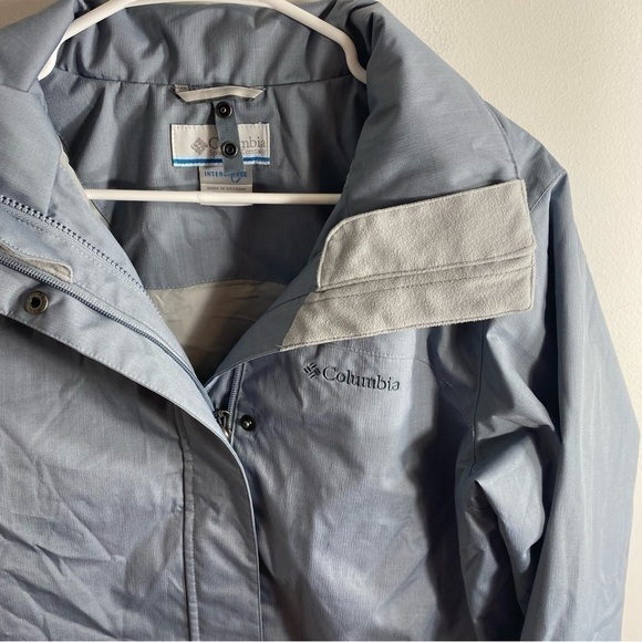 Columbia Interchange Blue Gray Coat Water Resistant Full Zip Medium Jacket - Picture 2 of 7